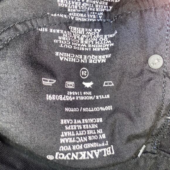 NWT BLANKNYC Black Wash Denim Night Stroll Jean Mini Skirt Women's Size 28 - Picture 10 of 10